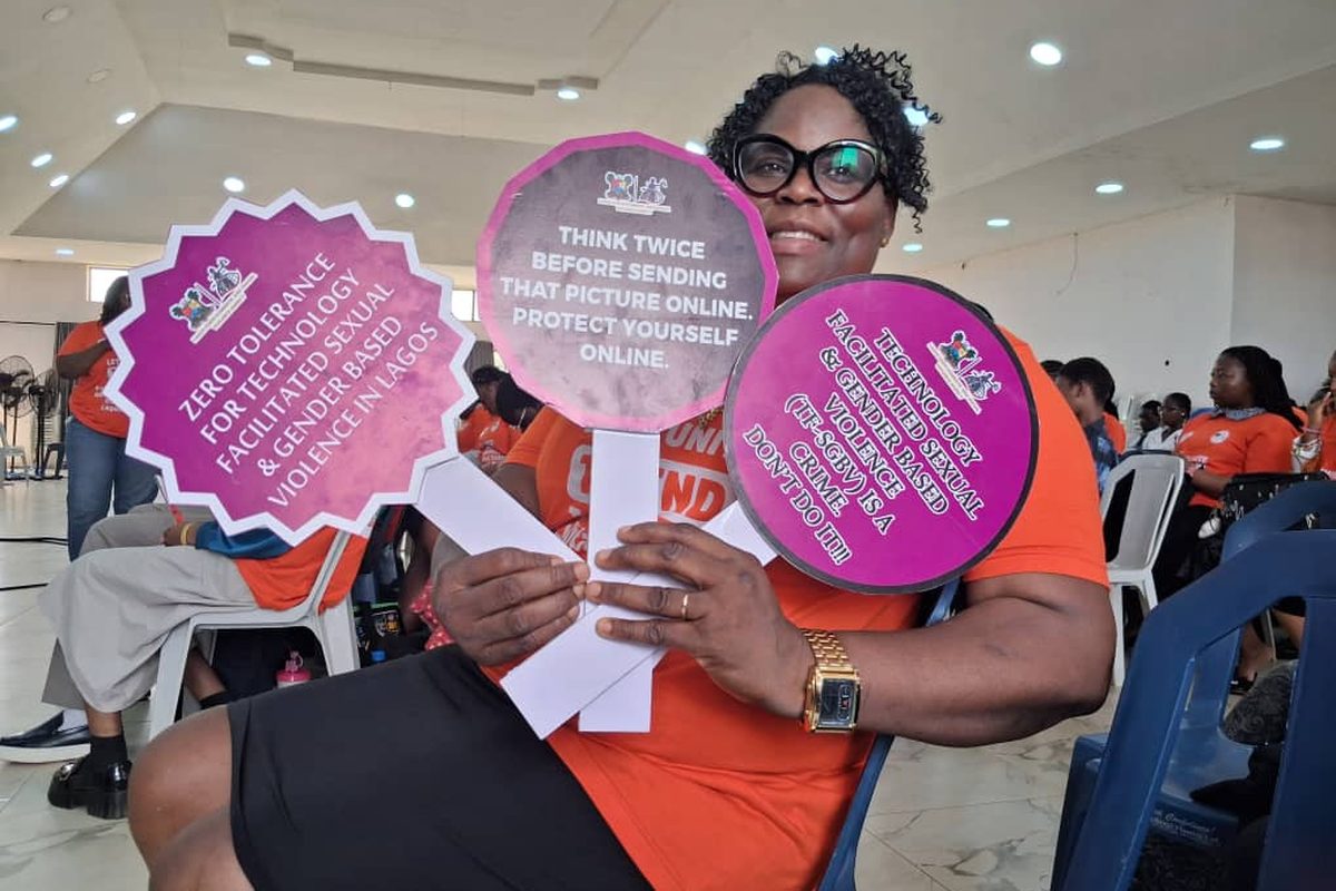 Advocates united against online gender-based violence.